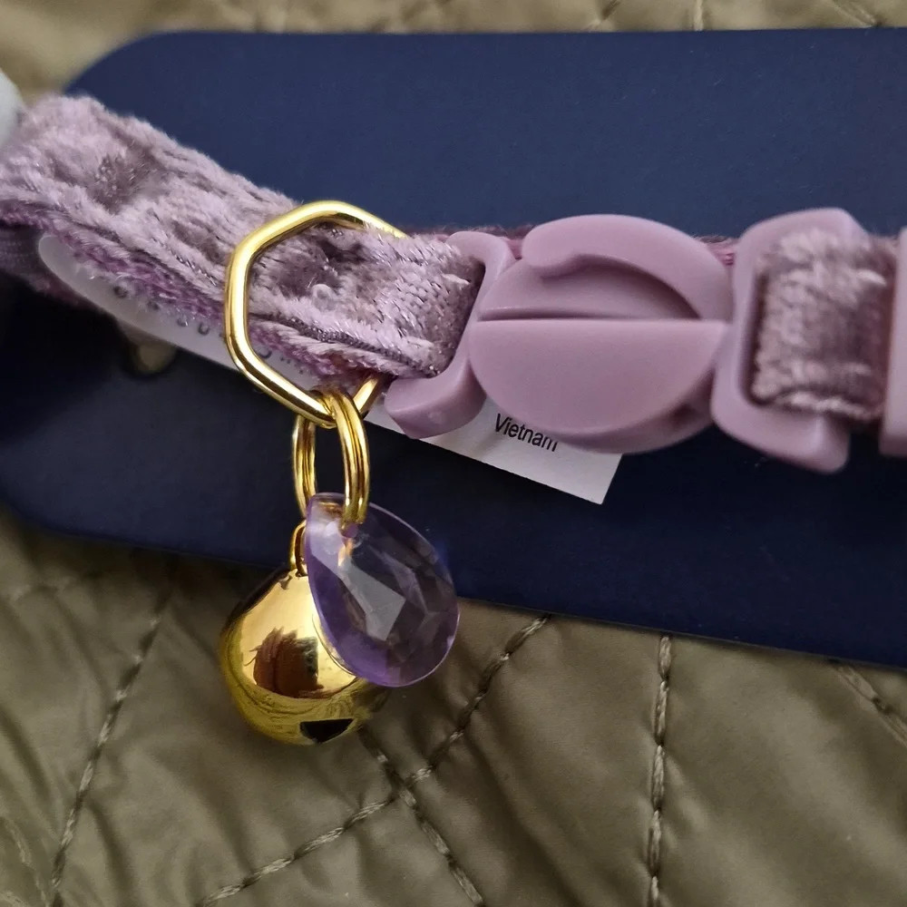 4 Pc Assorted Cat & Kitten Safety Collars w Bells  NEW